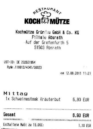 wmns Hffner Kochmtze Restaurant